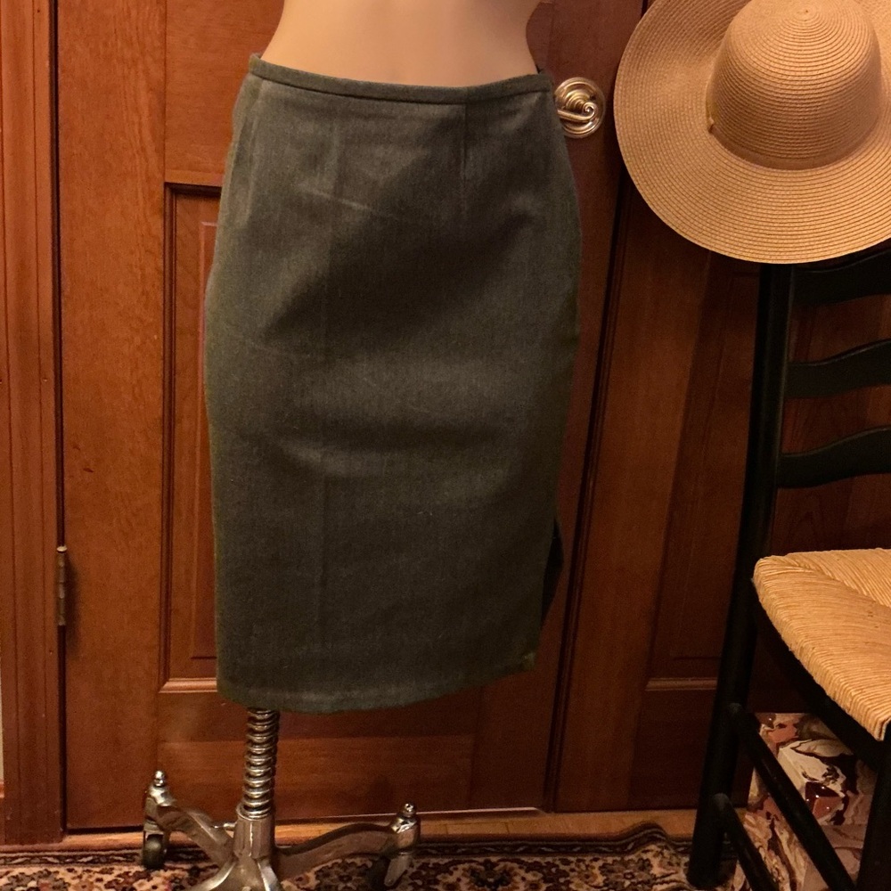 Express Dark Gray Pencil Skirt